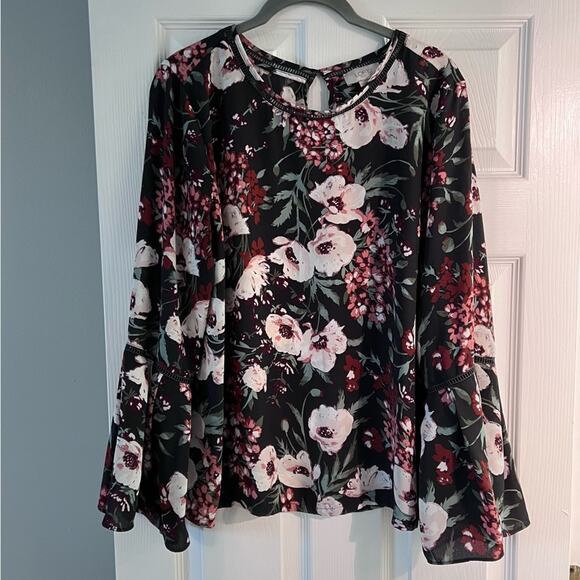 LOFT Outlet Floral Blouse Size M - Picture 1 of 5